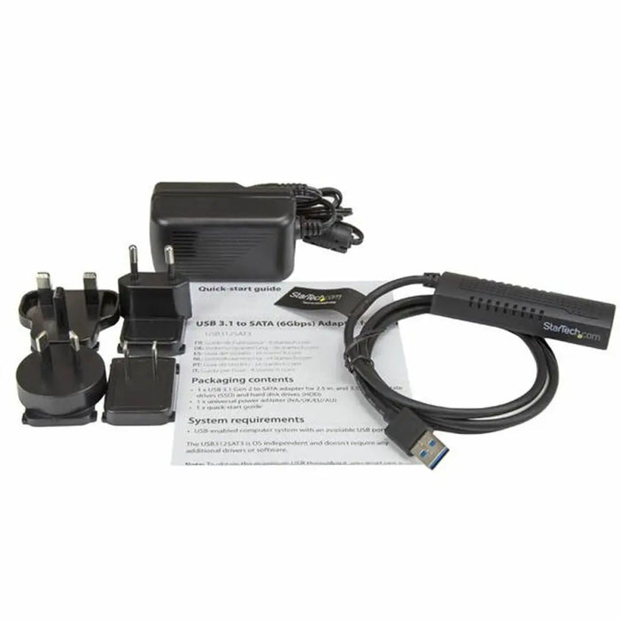 Комплект Адаптери Startech USB312SAT3 Черен