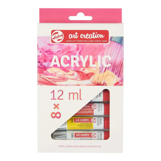 Комплект Акрилни Бои Talens Многоцветен 12 ml 8 Части