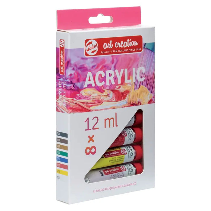 Комплект Акрилни Бои Talens Многоцветен 12 ml 8 Части