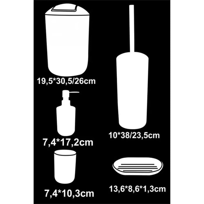 КОМПЛЕКТ АКСЕСОАРИ 5 ЧАСТИ INTER CERAMIC