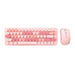Комплект безжична клавиатура и мишка MOFII Bean 2.4G розови