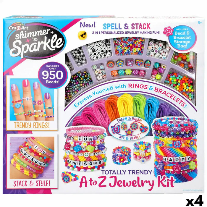 Комплект Бижута Cra-Z-Art 0,1 x 0,1 x 0,1 cm (4 броя)