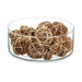 Комплект Декоративни Топки Gift Decor 3 3 Бял Кафяв 10 x 30