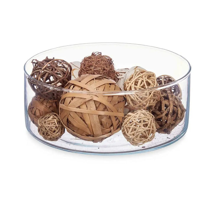 Комплект Декоративни Топки Gift Decor 7 7 Бял Кафяв 20 x 30