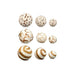 Комплект Декоративни Топки Gift Decor 8 8 Бял Кафяв 14 x 31