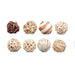 Комплект Декоративни Топки Gift Decor 9 9 Бял Кафяв 8 x 22