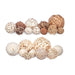 Комплект Декоративни Топки Gift Decor 7 7 Бял Кафяв 20 x 30