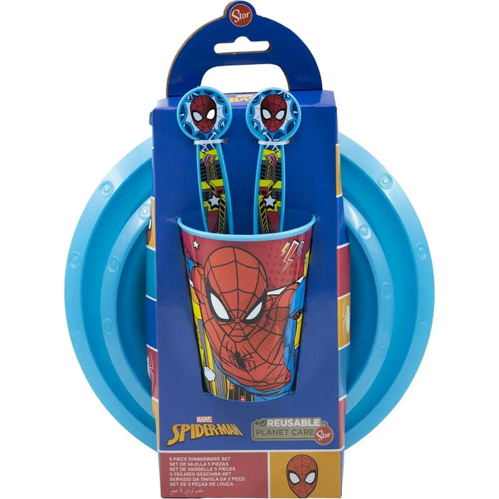 Комплект Детски Пособия Spider-Man CZ11313 Пластмаса (5