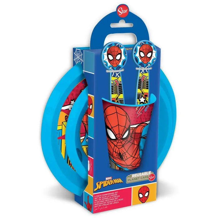 Комплект Детски Пособия Spider-Man CZ11313 Пластмаса (5