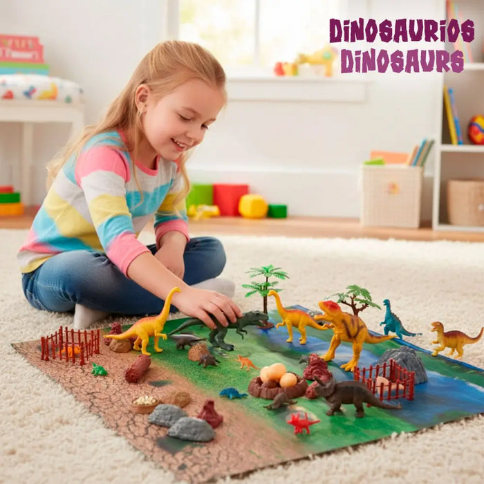 Комплект Динозавъра Colorbaby 20 x 12 x 7 cm 52 Части 4 броя