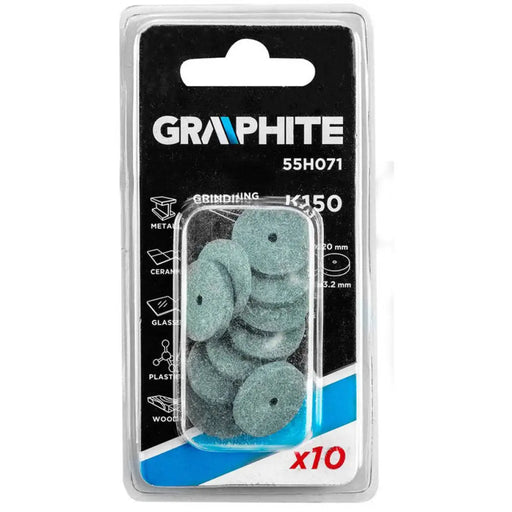 КОМПЛЕКТ ДИСКОВЕ ЗА ШЛАЙФАНЕ 10 БРОЯ GRAPHITE 55H071