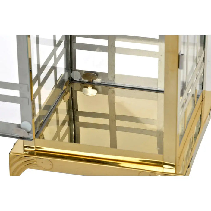 Комплект фенери DKD Home Decor Златен Метал Кристал 22 x 22