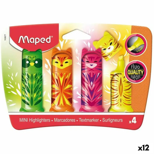 Комплект Флуоресцентни Маркери Maped Многоцветен 4 Части