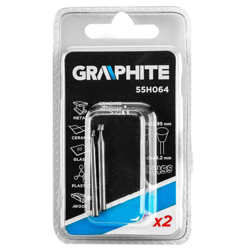 КОМПЛЕКТ ФРЕЗЕРИ 3.2X2.95 MM 2 БРОЯ GRAPHITE 55H064