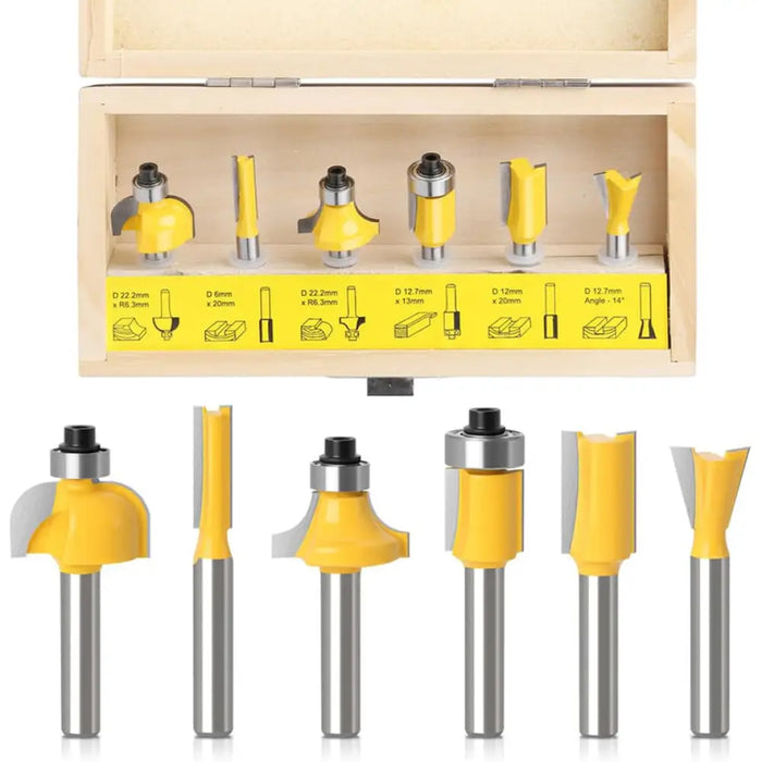 КОМПЛЕКТ ФРЕЗЕРИ 6 БРОЯ NEXTOOL Drax-B6