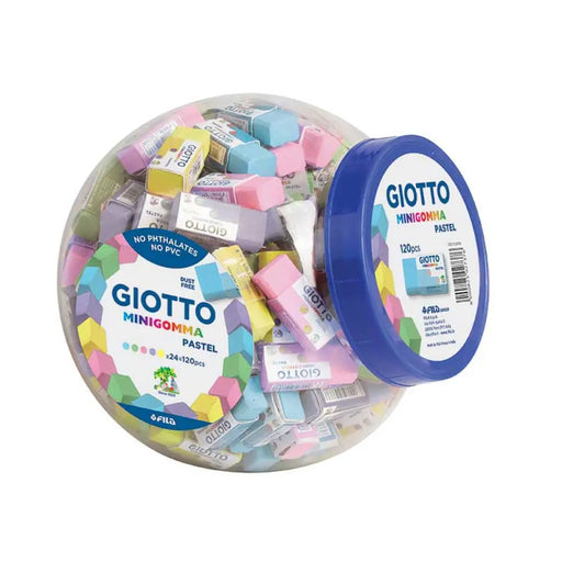 Комплект Гумички Giotto MiniGomma Многоцветен Пай 120 Части