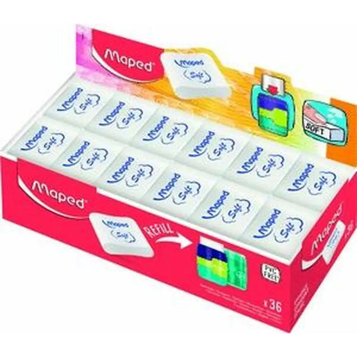 Комплект Гумички Maped Essential Soft Connect Бял 36 броя