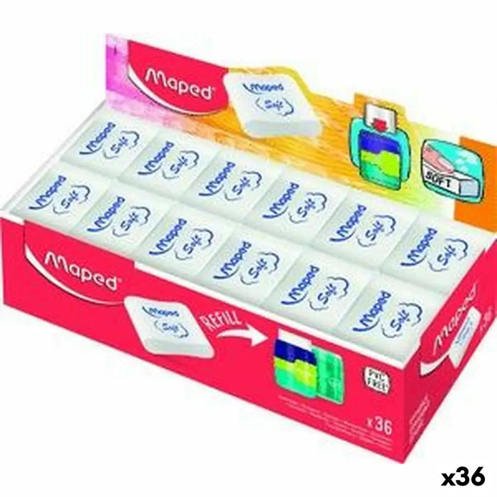 Комплект Гумички Maped Essential Soft Connect Бял 36 броя