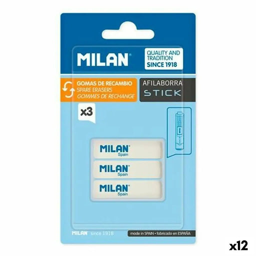 Комплект Гумички Milan AFILABORRA STICK Бял 3 Части (12
