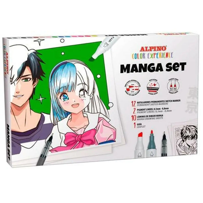 Комплект Химикали с Филц Alpino Manga Color Experience (8