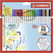 Комплект Химикали с Филц Stabilo Pen 68 brush опаковка