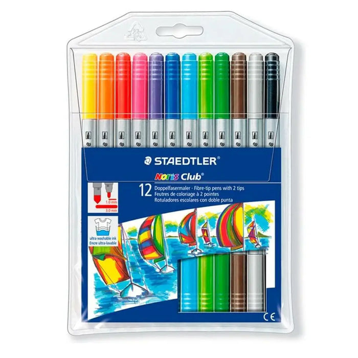 Комплект Химикали с Филц Staedtler Noris Club Двойно