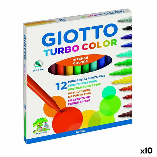 Комплект Химикали с Филц Giotto Turbo Color Многоцветен (10