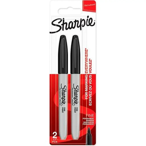 Комплект Химикали с Филц Sharpie Черен 2 Части (12 броя)