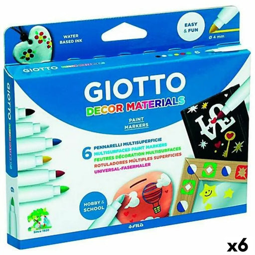 Комплект Химикали с Филц Giotto Многоцветен 6 Части (6 броя)
