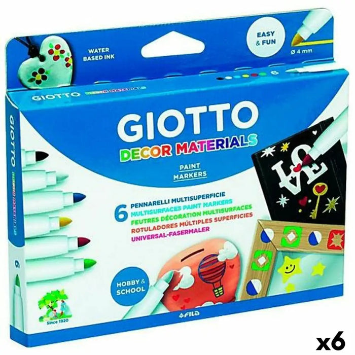 Комплект Химикали с Филц Giotto Многоцветен 6 Части (6 броя)