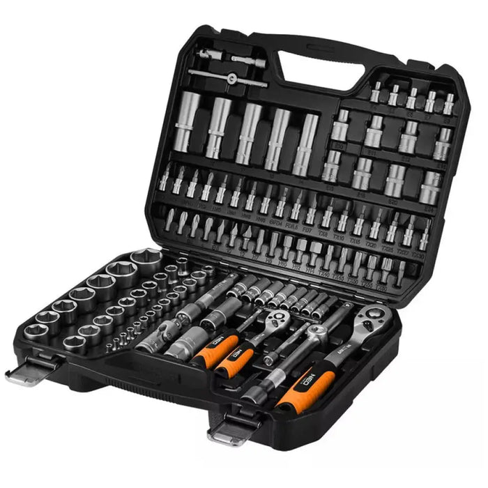 КОМПЛЕКТ ИНСТРУМЕНТИ 110 ЧАСТИ 1/2’’И 1/4’’ NEO 10-211