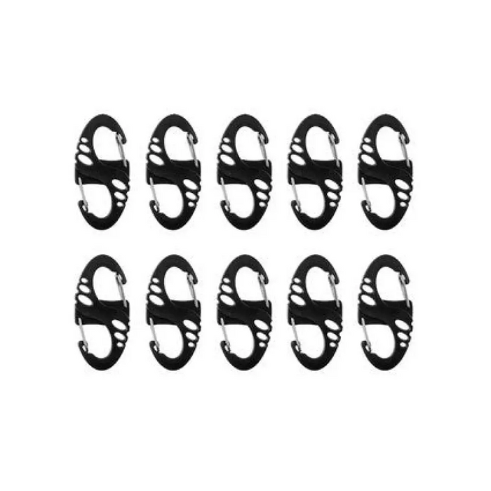 Комплект карабини Mil-Tec S-Hook - черен