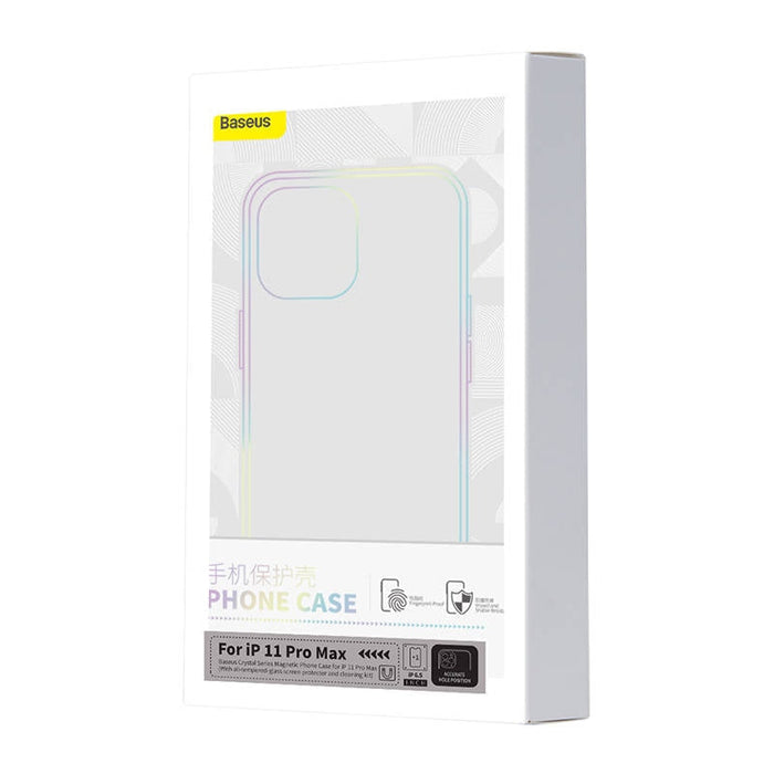 Комплект кейс Baseus Magnetic Crystal Clear за iPhone 11 Pro