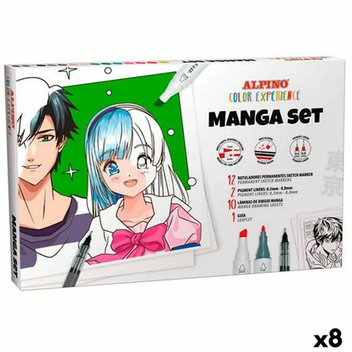 Комплект Химикали с Филц Alpino Manga Color Experience (8