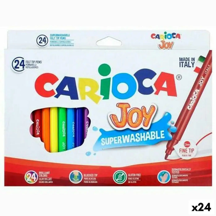 Комплект Химикали с Филц Carioca JOY Многоцветен 24 Части
