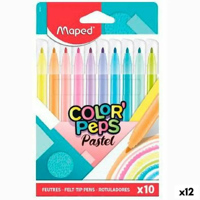 Комплект Химикали с Филц Maped Color’ Peps Многоцветен 10