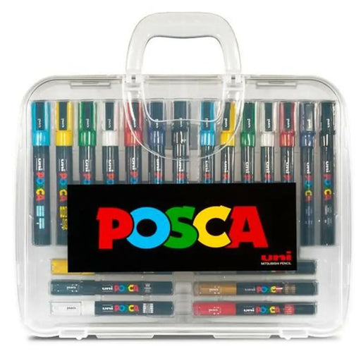 Комплект Химикали с Филц POSCA Многоцветен (6 броя)