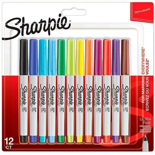 Комплект Химикали с Филц Sharpie Многоцветен 12 Части 0,5