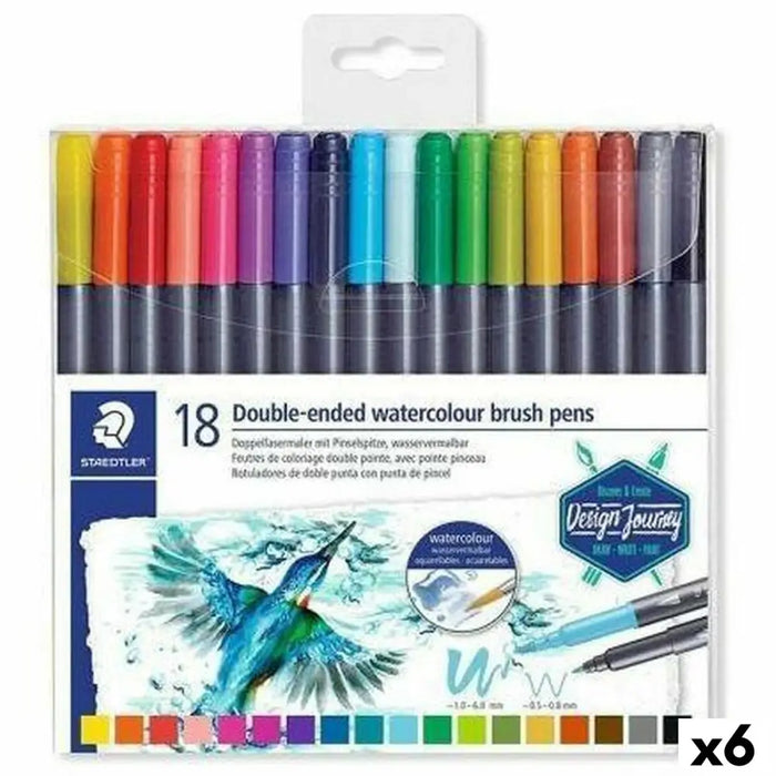 Комплект Химикали с Филц Staedtler Design Journey Двойно