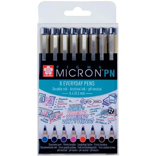 Комплект Химикали с Филц Talens Sakura Pigma Micron PN 8