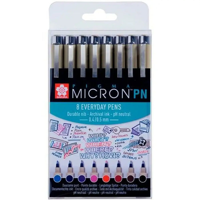 Комплект Химикали с Филц Talens Sakura Pigma Micron PN 8
