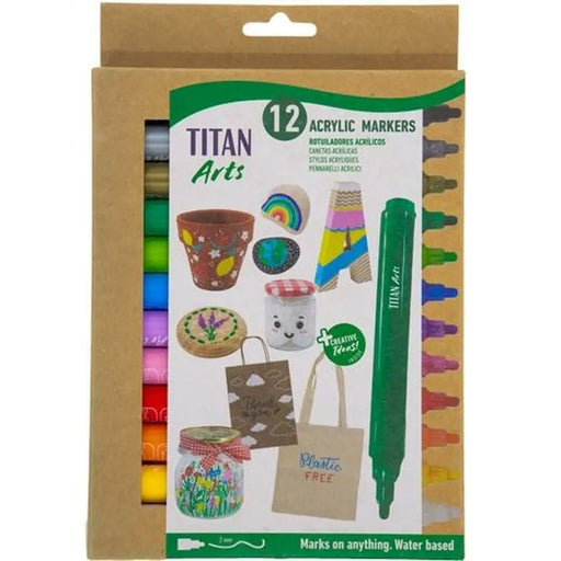 Комплект Химикали с Филц Titan Arts Многоцветен 12 Части