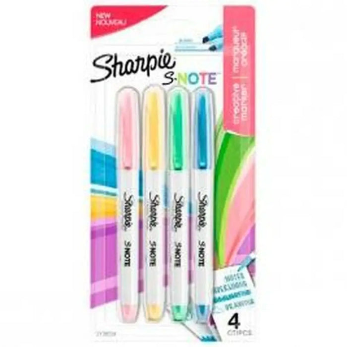 Комплект Химикали с Филц Sharpie S-Note Многоцветен 4 Части