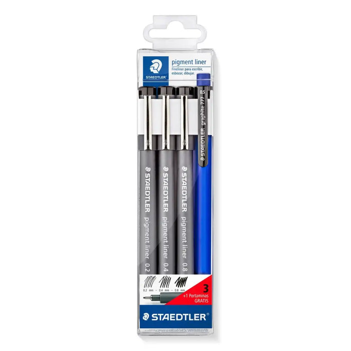 Комплект Химикали с Филц Staedtler Черен (10 броя)