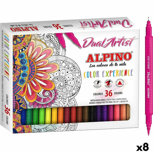 Комплект Химикали с Филц Alpino Dual Artist Многоцветен (8