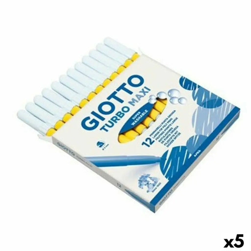 Комплект Химикали с Филц Giotto Turbo Maxi Жълт (5 броя)