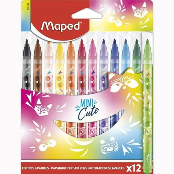 Комплект Химикали с Филц Maped Mini Cute Многоцветен 12