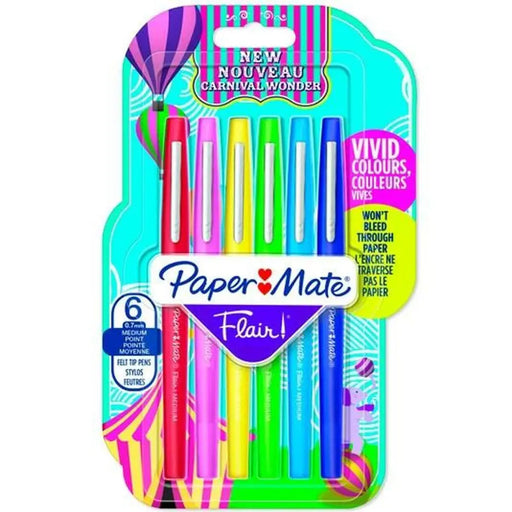Комплект Химикали с Филц Paper Mate Flair Многоцветен 6