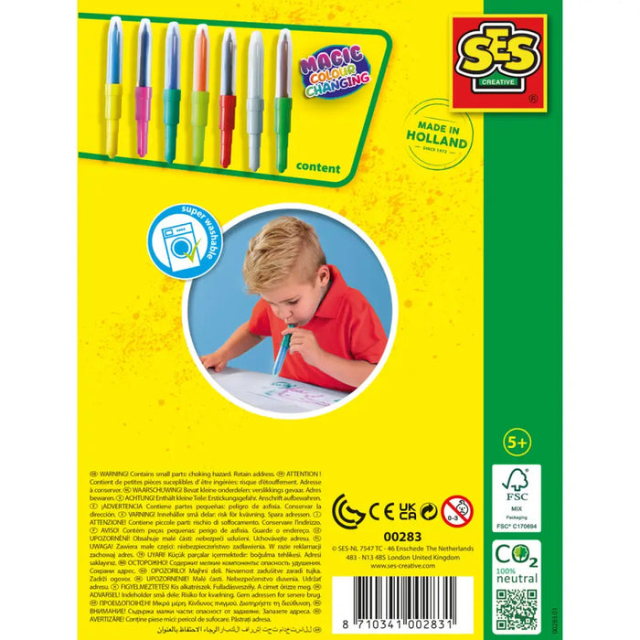 Комплект Химикали с Филц SES Creative Blow Airbrush Pens