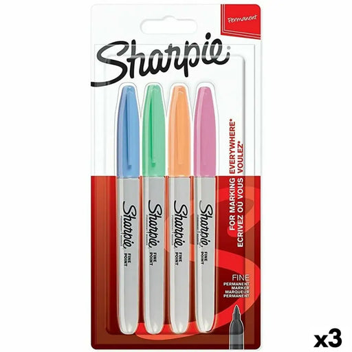 Комплект Химикали с Филц Sharpie 4 Части Многоцветен (3